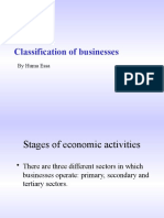 Classification of Businesses