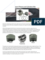 Motorsport Pistons and Cylinders Kits: PP98-013 PP80-001 Slipper Skirt Forging Design