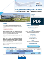 Master of Science in Aeronautics & Space: Eronautical Echanics and Nergetics (AME)