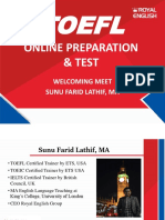 TOEFL Online Preparation