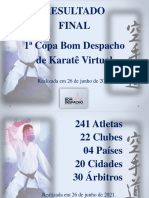 Resultado Final Da Copa Bom Despacho de Karate Virtual Junho de 2021