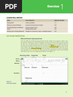 Lesson Skill Matrix: Software Orientation