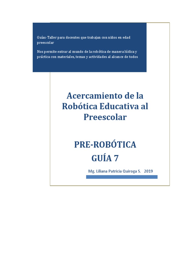 Robótica Educativa para Preescolar | PDF | Palanca | Educación de la ...