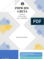 PDPR BM 4 BETA JUMAAT 9 JULAI 2021 9.30 – 10.00 PAGI