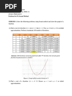 Problem Set #9: Secant Method: Iteration, The Root of A Given Function Has Found and It Is - 0.65927