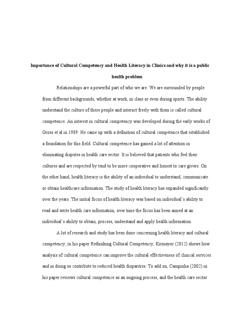 Enhancing Cultural Competence in Clinics | PDF | Health Care | Patient