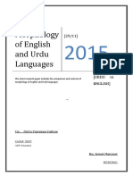 Article Morphology of English Vs Urdu