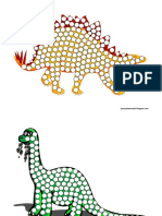 dinozaury - wzór pracy plastycznej