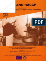 Gmp and Haccp Handbook for Small and Medium Scale