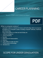 Career Planning: Branch: COMPUTER SCIENCE & Related