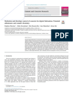 Hydration and Rheology Control of Concrete For Digital Fabrication Potential