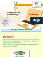 Informatics Practices: Dictionary