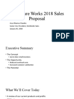 Adventure Works 2018 Sales Proposal: Arya Dharma Chandra Senior Vice President, Worldwide Sales January 05, 2018