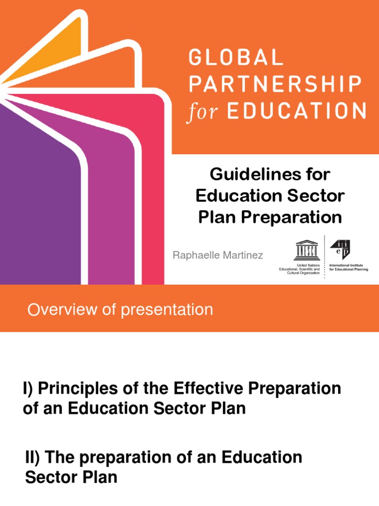 Education Sector Plan Preparation Guide | PDF | Evaluation | Policy