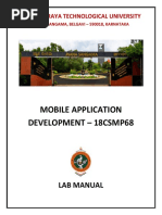 Mobile Application Development Laboratory