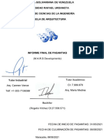 INFORME FINAL DE PASANTIAS. Rogelio Vilchez. 27.558.571