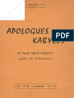 APOLOGUES-KABYLES