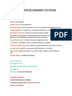 Word Lista de Comando Packet Tracer y Su Utiliza