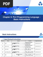 Chapter 8: PLC Programming Language - Basic Instructions