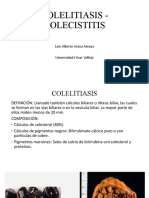 COLELITIASIS - COLECISTITIS
