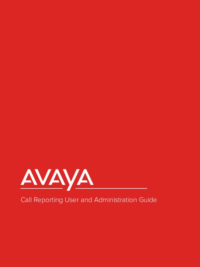 Avaya Call Reporting Administration Guide | PDF | Databases | Proxy Server