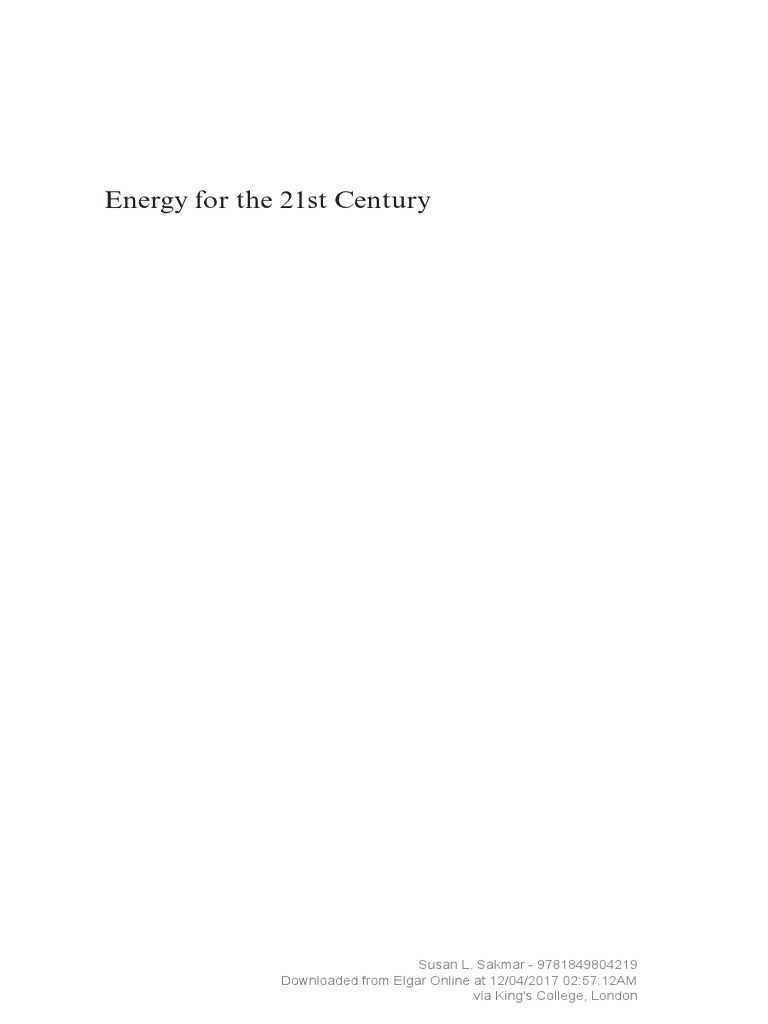 Energy For The 21st Century | PDF | Liquefied Natural Gas | Natural Gas