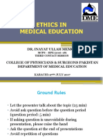 Ethics in Medical Education
