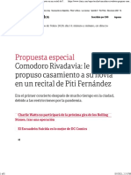Propuesta Especial Comodoro Rivadavia: Le Propuso Casamiento A Su Novia en Un Recital de Piti Fernández