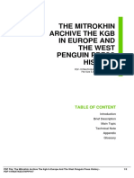 The Mitrokhin Archive The KGB in Europe and The West Penguin Press History