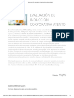 Evaluación de Inducción Corporativa Atento