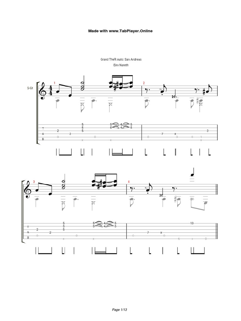 Eiro Nareth - Gta Theme | PDF