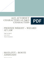 Ace Attorney Characters As D&D Characters