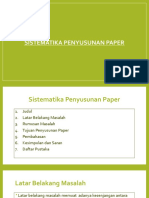 Sistematika Penyusunan Paper