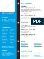 Download 15 Template CV Word Gratis Blue Word Resume