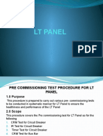 LT Panel Pre-Commissioning Tests