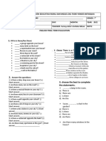 English Final Term Evaluation