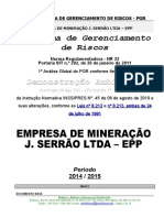 Programa de Gerenciamento de Riscos da Empresa de Mineração J. Serrão