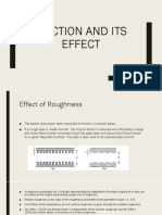 FRICTION AND ITS EFFECT ON FLUID FLOW