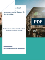 Analisis de Impacto Del Negocio y Evaluaciones de Riesgos de Continuidad