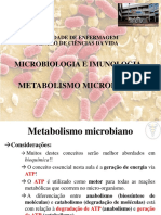 Bacteriologia - Metabolismo Bacteriano