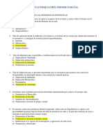 Preguntas Psiquiatría Primer Parcial G10