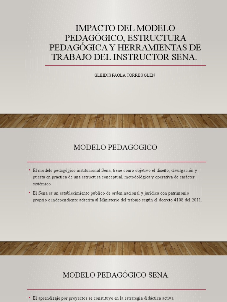 Impacto del Modelo Pedagógico SENA | PDF | Plan de estudios | Evaluación