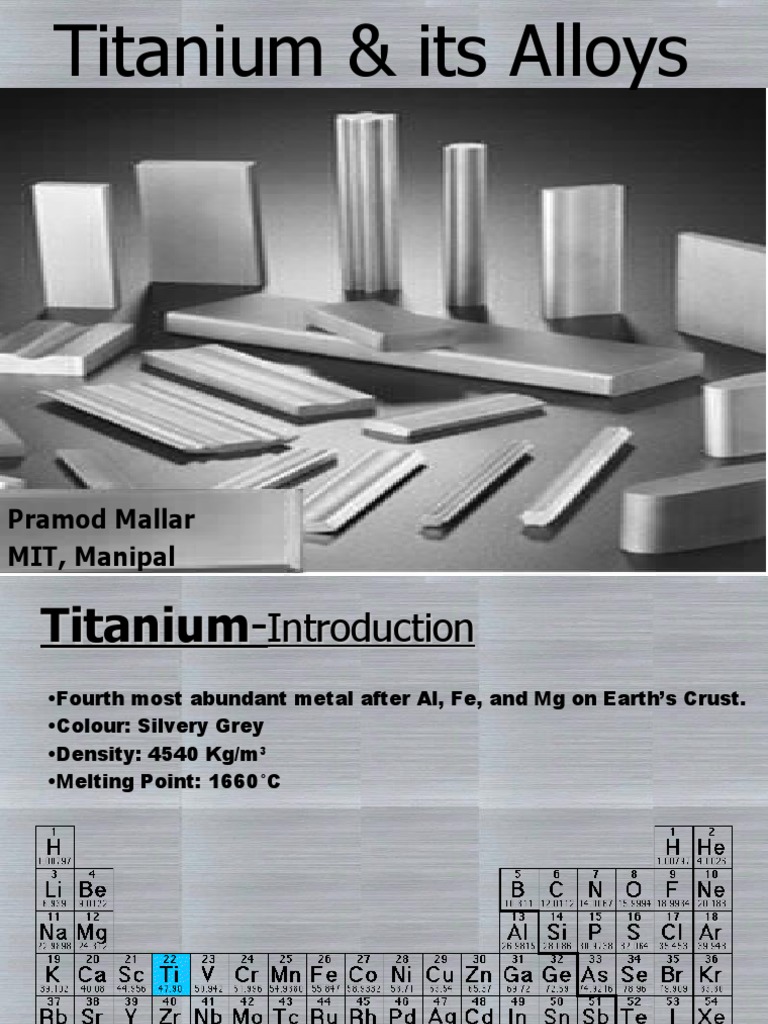 Titanium & Alloys PDF Metals Titanium