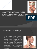 Anatomia Fisiologia Y Exploracion de Laringe