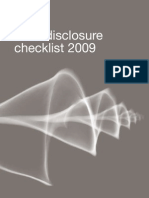 IFRS Disclosure Checklist 2009