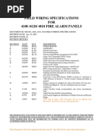 900-082 Field Wiring Specifications