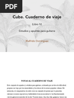 Cuba. Cuaderno de Viaje: (Libro IV) Estudios y Apuntes para Guitarra