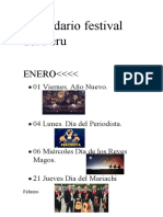 Calendario Festival Del Peru