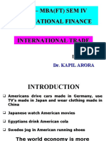 Pimr - Mba (FT) Sem Iv International Finance International Trade