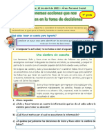 Lunes, 12 de Abril de 2021 - Área: Personal Social 4° Grado: Una Siembra Sin Cosecha